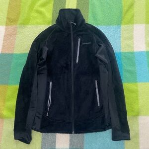 Patagonia Polartec Pile Fleece Full Zip Black Jacket